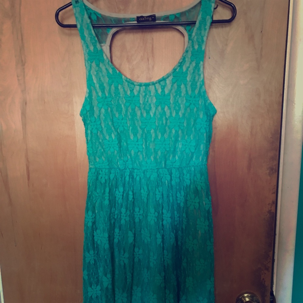 Turquoise Lace Dress